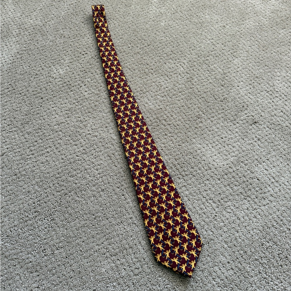 Chanel silk tie with chain - Picture 3 of 6